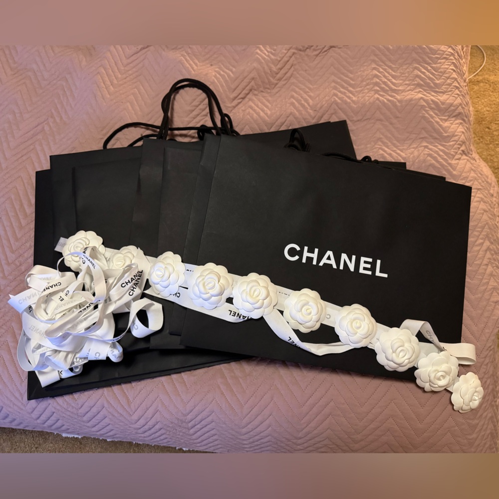Chanel Shopping Bags (with Camellia and Ribbons)